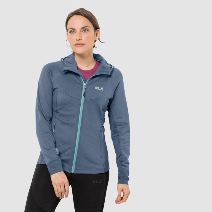 Jack Wolfskin Womens Hydro Grid Sports Jacket Blue 368702HVO